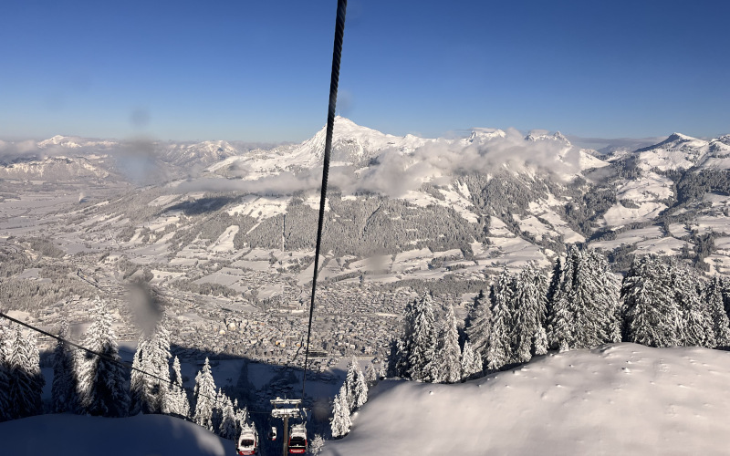 Kitzbuhel panormaic skiing in kitzbuhel