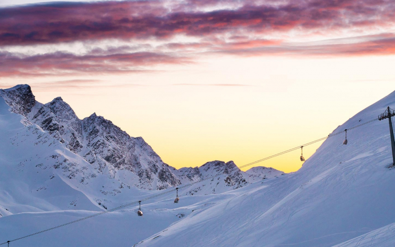 santa caterina ski resort covered in snow