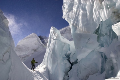 chamonix off-piste vallee blanche
