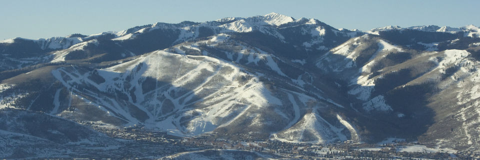 park city mountains covered in snow