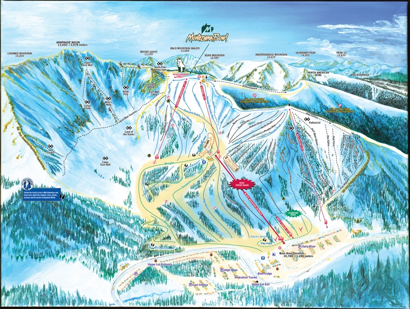 Arapahoe Basin Trail Map Arapahoe Basin Piste & Area Map