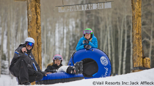 snow tubing in breckenridge ski resort