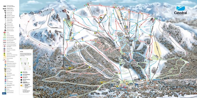 Piste map for Catedral