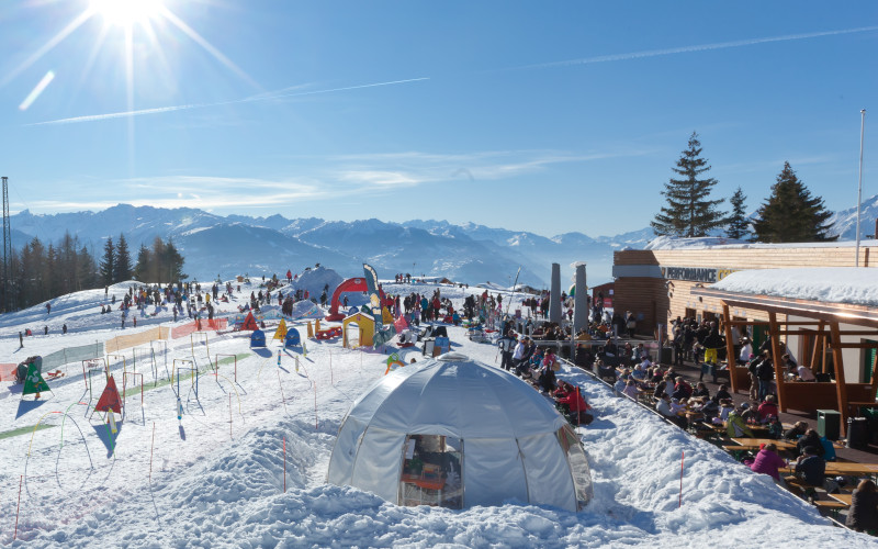 crans-montana ski resort, switzerland, ski holidays