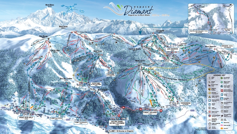 Piste map for Crest Voland