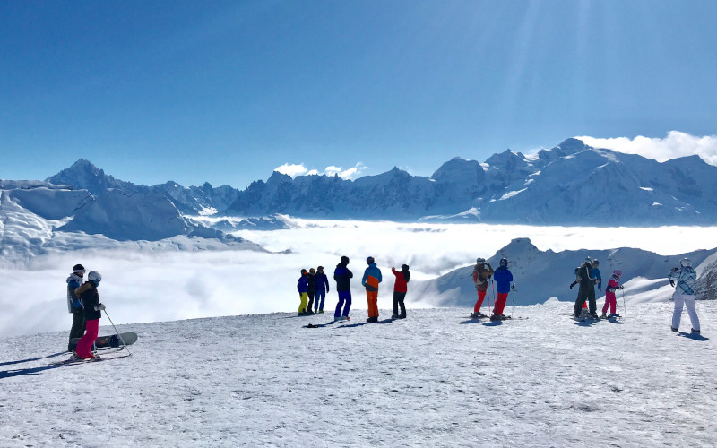 ski lessons Flaine