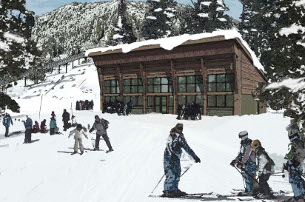 children skiing, ski school adventure peak