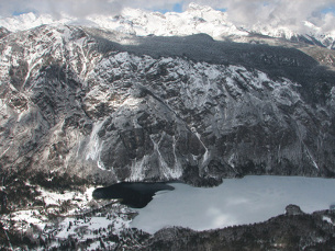 view of lake bohinj, slovenia
