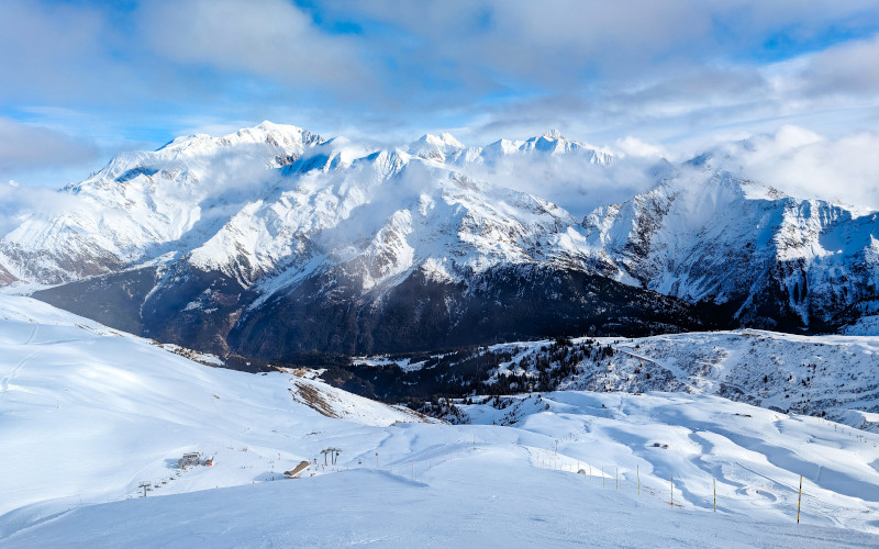 ski lessons les contamines