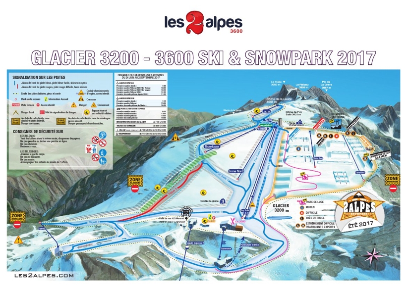 Les Deux Alpes Piste Map | Les Deux Alpes Area Map