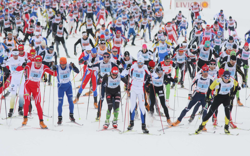 livigno ski resort cross country ski race