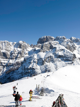 ski area of marilleva, val di sole - brenta dolomites