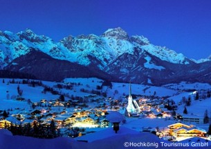 maria alm ski resort in the winter