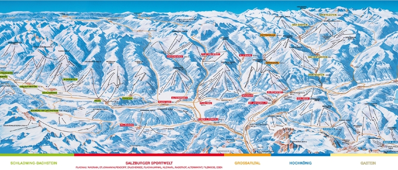 Piste map for Maria Alm