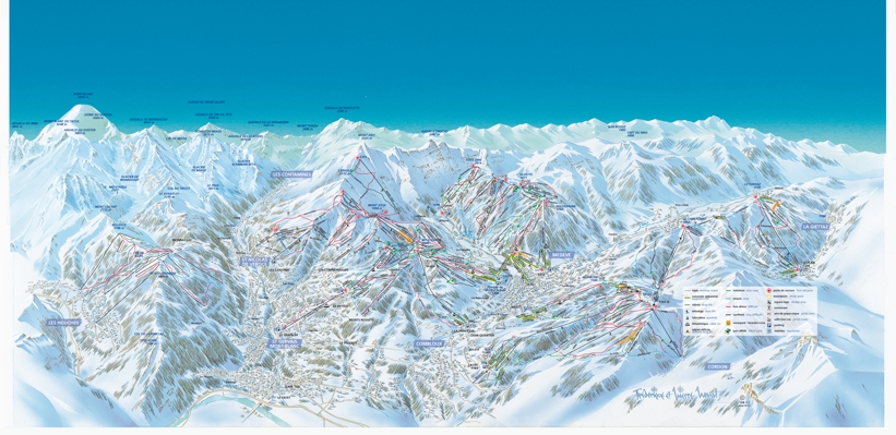 Megeve Piste Map | Ski Area & Trail Map of Megeve - Mychaletfinder