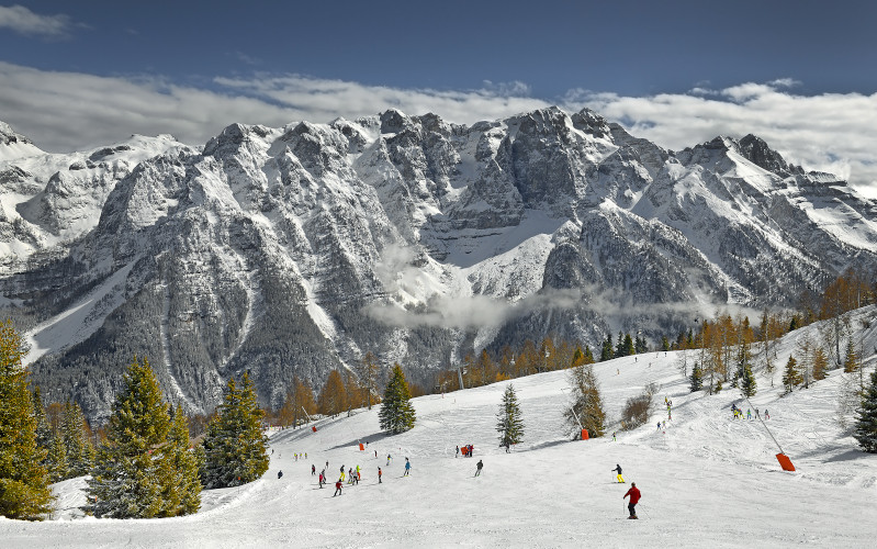 marilleva ski area above mezzana val di sole