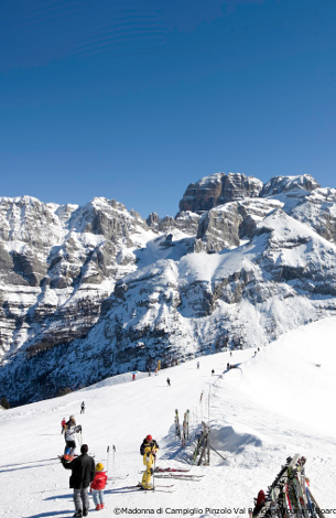 pinzolo ski resort - family skiing in val Rendena, brenta dolomites