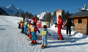 skiing in le biot