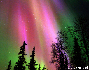 northern-lights-lapland, salla, finland