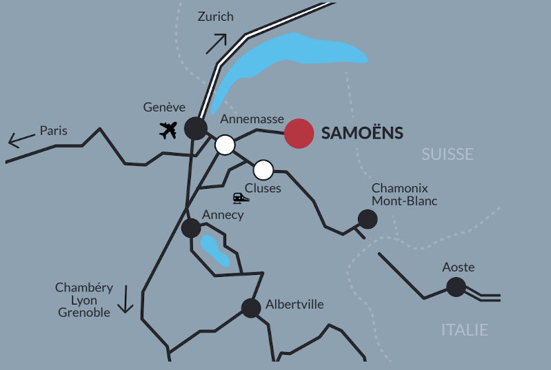 samoens location map grand massif