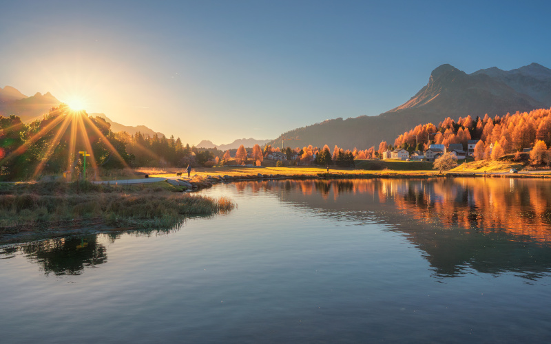 silvaplana in summer