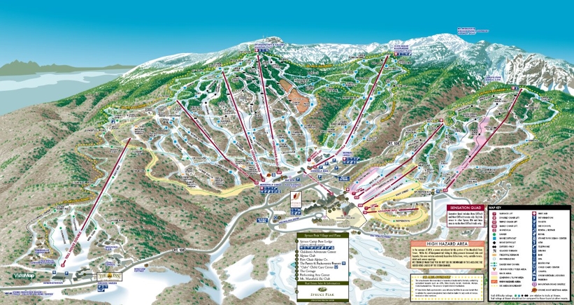 Piste map for Stowe