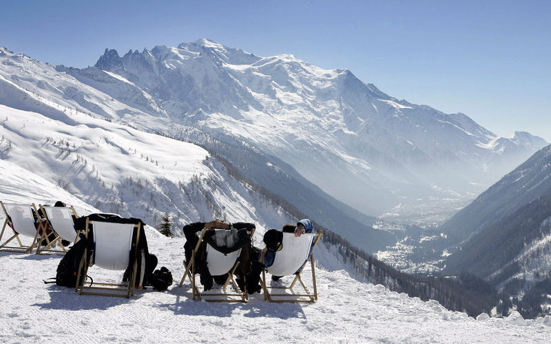view of mont blanc from vallorcine balme