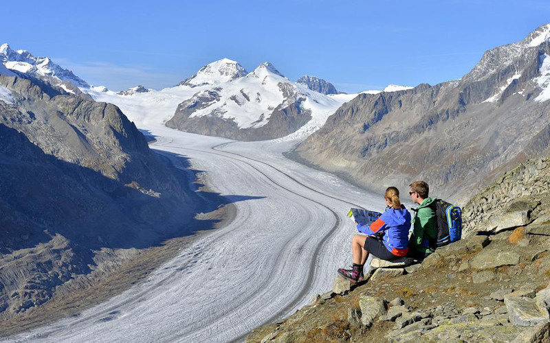 summer tours across the aletsch glacier