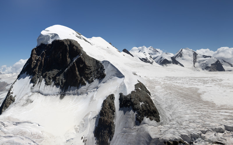 breithorn and Schwärze glacier at zermatt