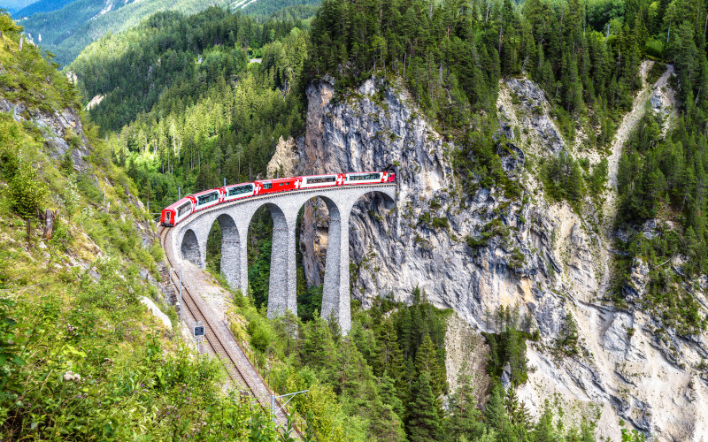 glacier express from zermatt to davos