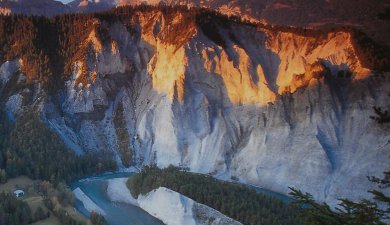 rhine gorge, graubunden