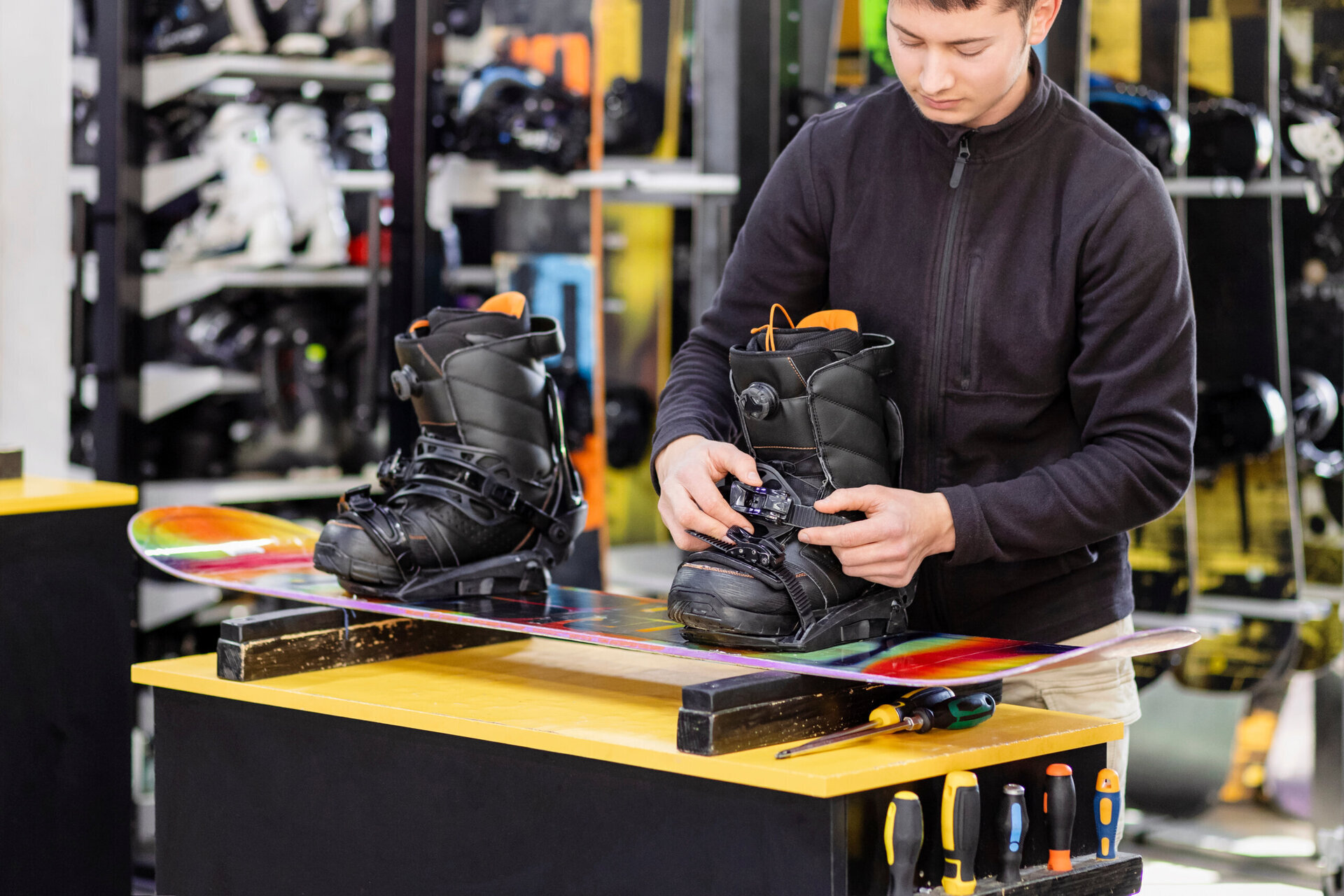 ski hire shop