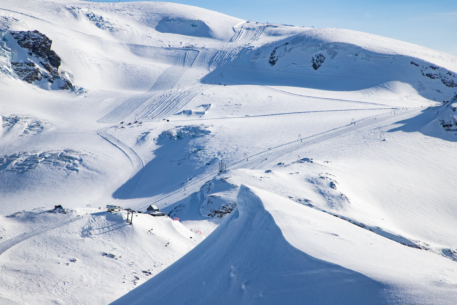 Matterhorn glacier paradise in the ski season
