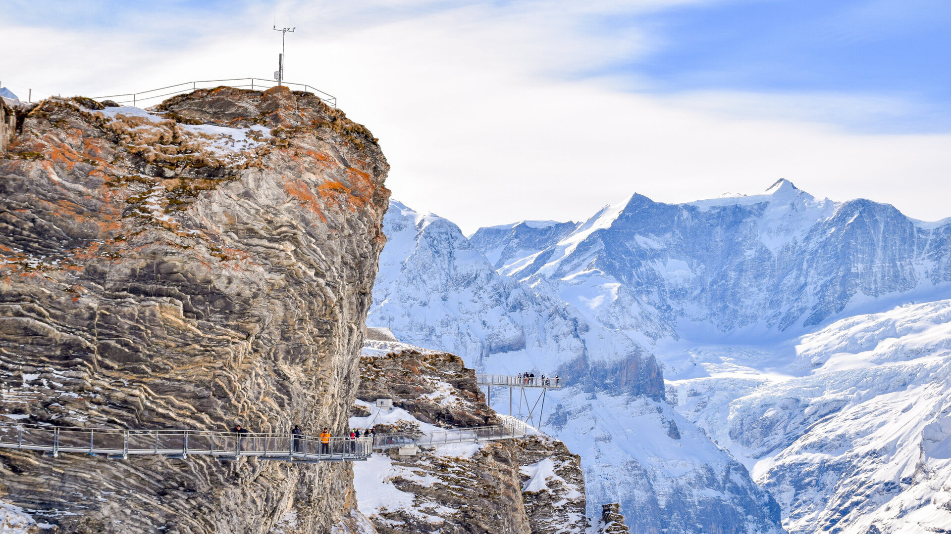 Breathtaking First Cliff Walk by Tissot: 100-Meter Suspension Bridge Adventure in Grindelwald, Switzerland