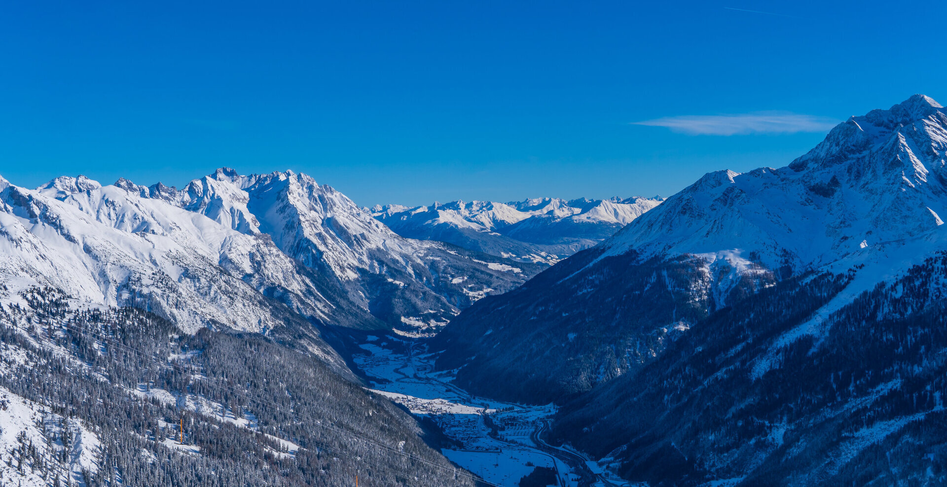 ariel view of st anton in the valley