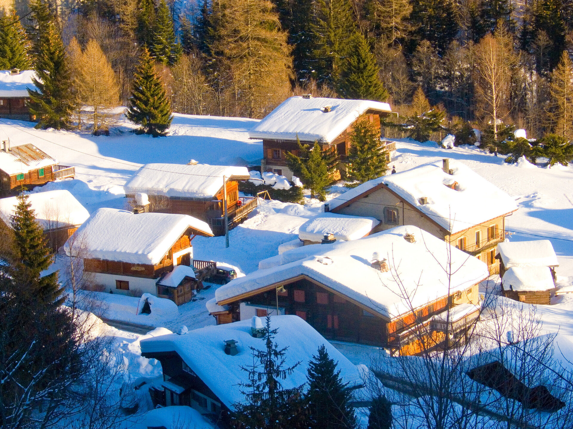 chalets in montroc in chamonix