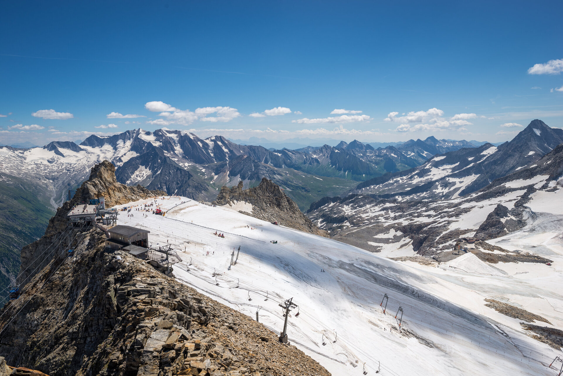 hintertux glacier in the zillertal valley