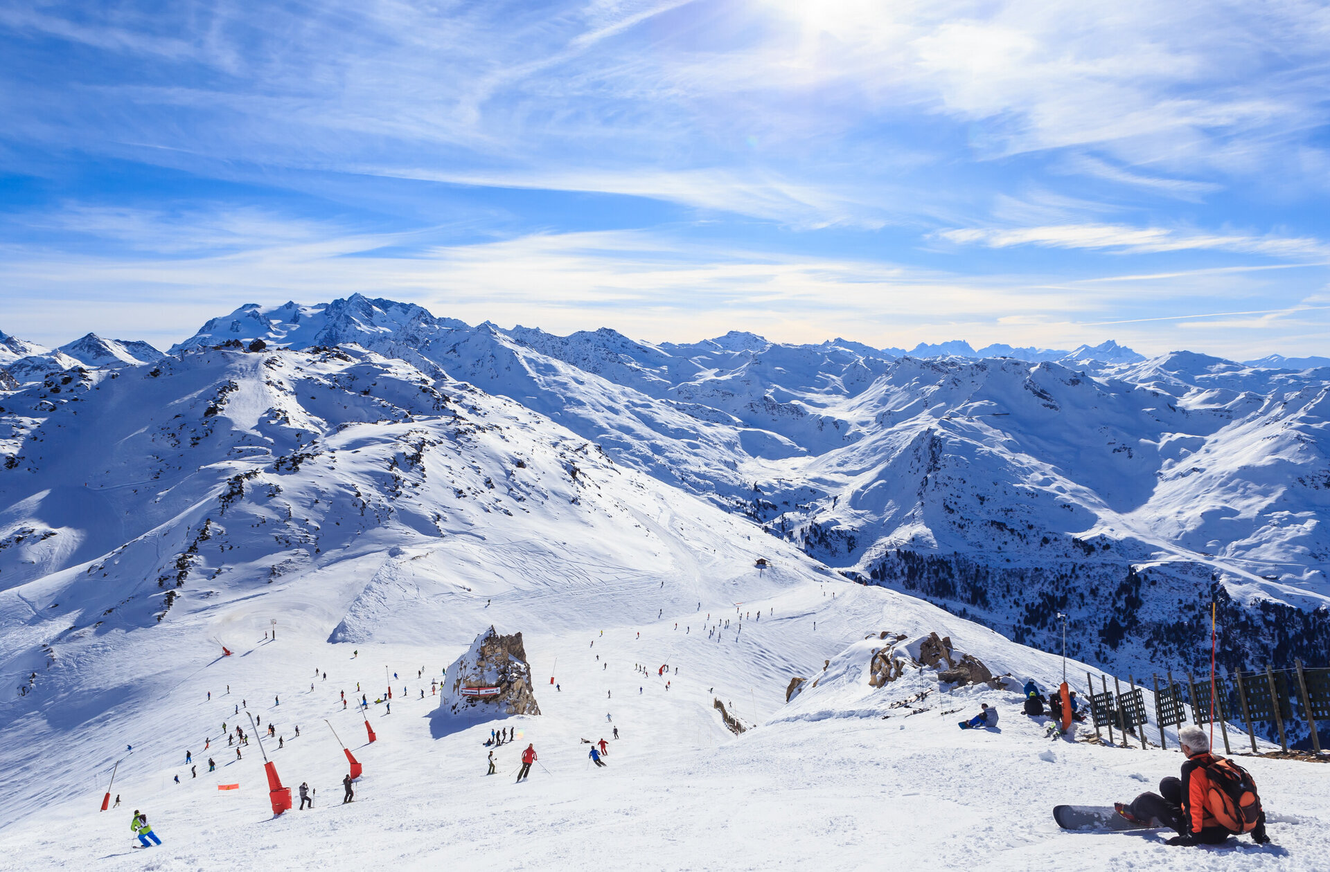 skiing in courchevel